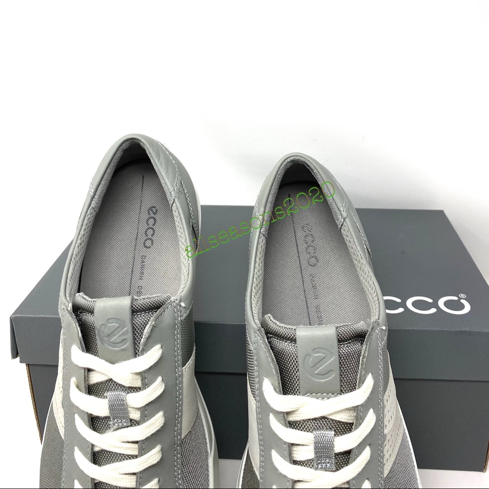 🌿SALE🌿 ECCO Wild Dove Shadow Grey Men’s Sneakers Size 858634 56664 - Picture 5 of 9
